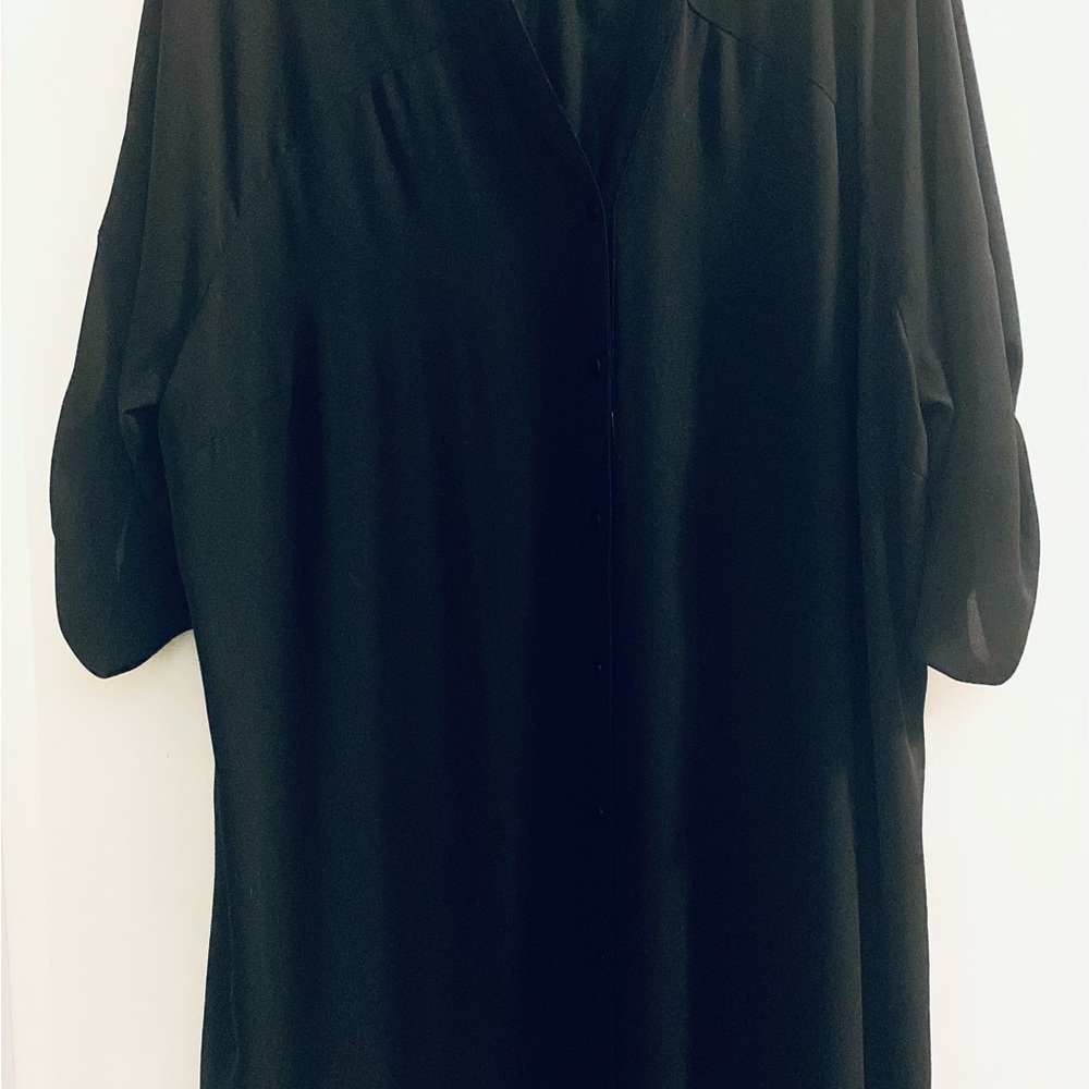 Alfani Black Oversized Sheer Blouse XXL - Picture 2 of 3
